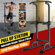 Home Workout Pull Up Bar Adjustable Horizontal Bars Multifunction Workout Pull Up Station Power Tower for Home Gym Fitness 150kg