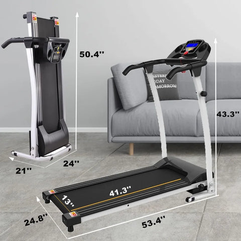Folding Treadmill for Home Portable Electric Treadmill Running Exercise Machine Compact Treadmill Walking Freight free