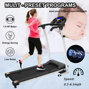 Folding Treadmill for Home Portable Electric Treadmill Running Exercise Machine Compact Treadmill Walking Freight free