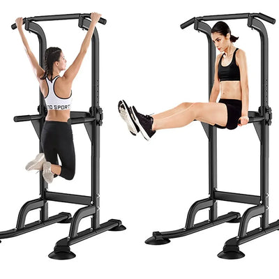 Home Workout Pull Up Bar Adjustable Horizontal Bars Multifunction Workout Pull Up Station Power Tower for Home Gym Fitness 150kg