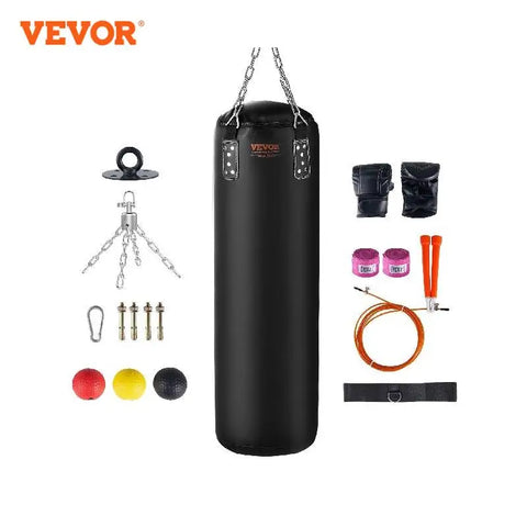 VEVOR Punching Bag for Adults Hanging Boxing Bag for MMA Karate Judo Muay Thai Kickboxing Boxing Home Gym Training (Unfilled)