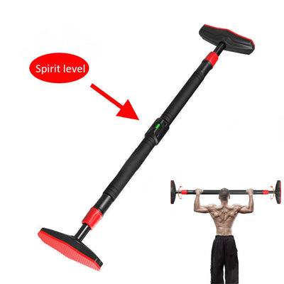 Indoor Door Horizontal Bar Adjustable Punch-free Pull Up Bar Wall Doorway Chin Up Home Gym Fitness Equipment Back Training