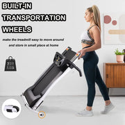 Folding Treadmill for Home Portable Electric Treadmill Running Exercise Machine Compact Treadmill Walking Freight free