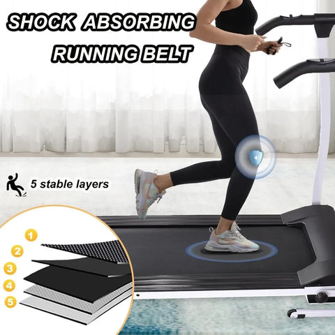 Folding Treadmill for Home Portable Electric Treadmill Running Exercise Machine Compact Treadmill Walking Freight free