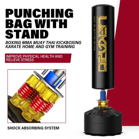 Boxing Column Muay Thai Sanda Tower Boxing Sandbag Standing Boxing Tower Punching Bag For Fighting Heavy Training Boxing Post