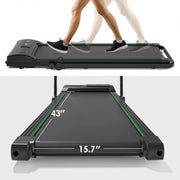 Walking Pad Under Desk Treadmill Folding Treadmill for Home Office with Handle for Walking Running - Durable