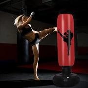 Adults Heavy Boxing Training Bag with Base Inflatable Punch Bag Standing Boxing Punching Bag for Indoor Outdoor Office